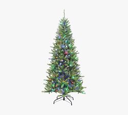 Lit LED Ozark Pine Faux Christmas Tree - 7 Ft.