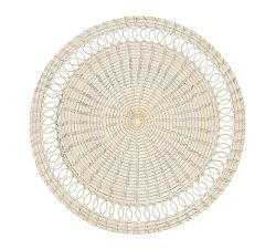 Rattan Spiral Placemats, Set of 4