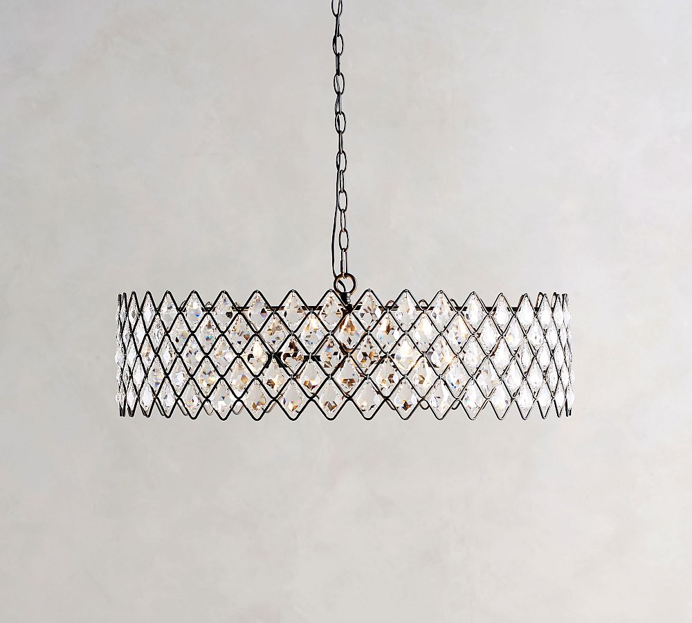 Arden Crystal Hoop Chandelier (30&quot;)