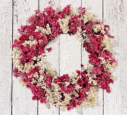 Dried Sweetheart Blossom Wreath
