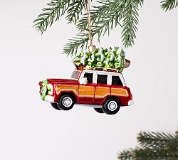 Handmade Heirloom Holiday Jeep Ornament