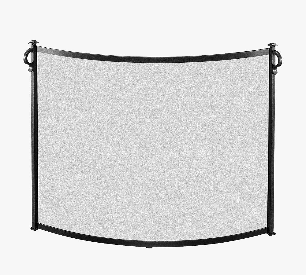 Craftsman Bowed Fireplace Screen