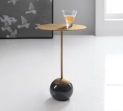 Jenny Marble Round Accent Table