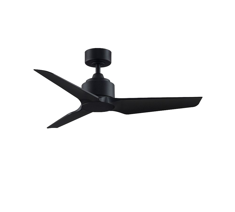 Triaire 44" Indoor/Outdoor Ceiling Fan, Black/Black Blades