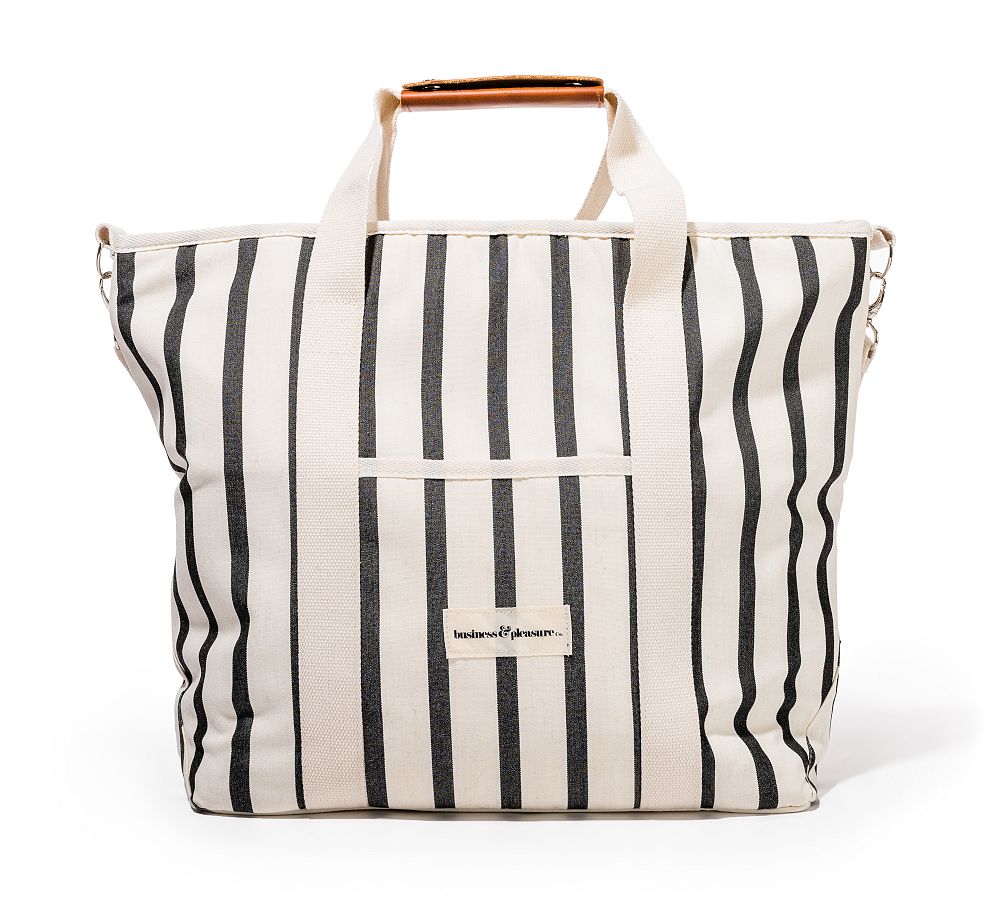 St. Tropez Cooler Tote Bag | Black Stripe
