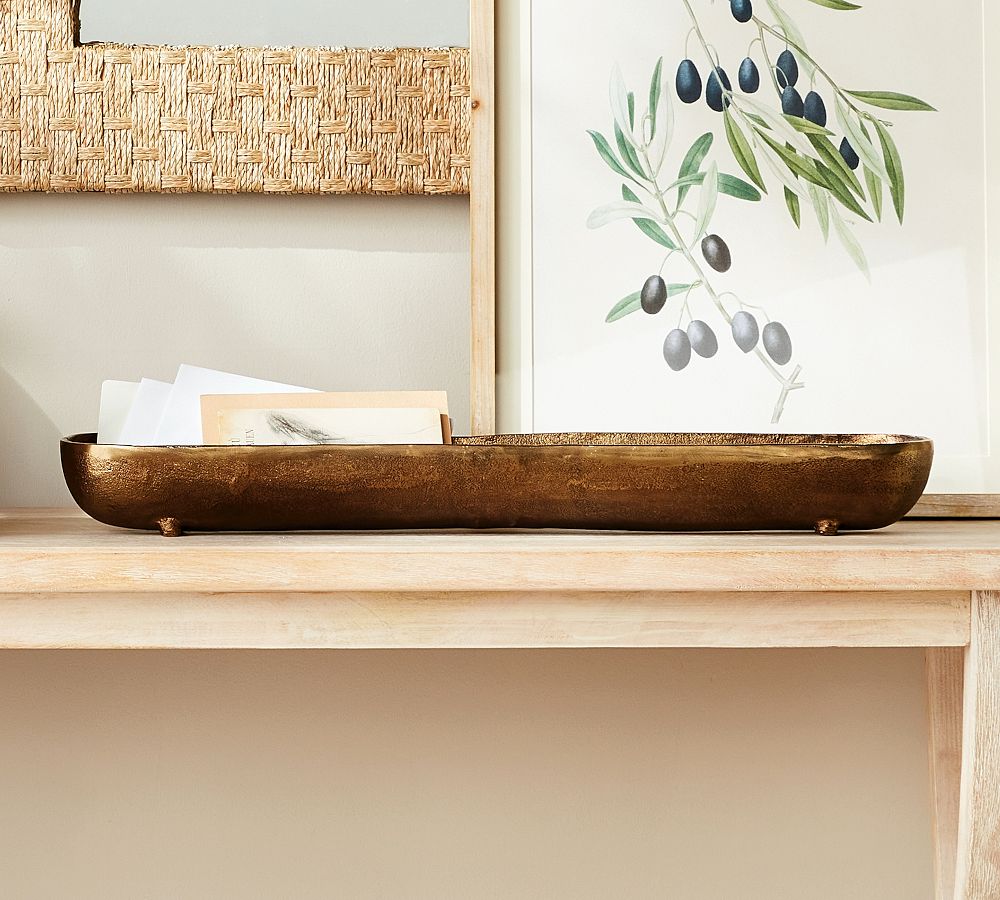 Handcrafted Scooped Footed Tray