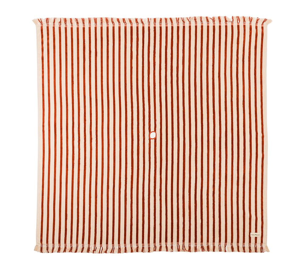 St. Tropez Striped Beach Blanket in Color Le Sirenuse Stripe