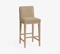 Jake Armless Leather Stool