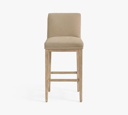 Jake Armless Leather Stool