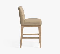 Jake Armless Leather Stool