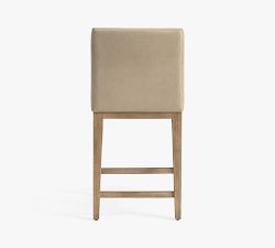 Jake Armless Leather Stool
