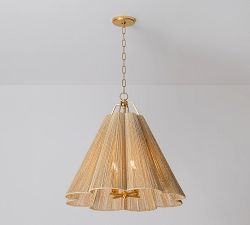 Kylie Abaca Rope Pendant (18&quot;-27.5&quot;)