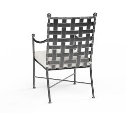 Bowie Metal Dining Armchair with Cushion
