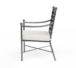 Bowie Metal Dining Armchair with Cushion