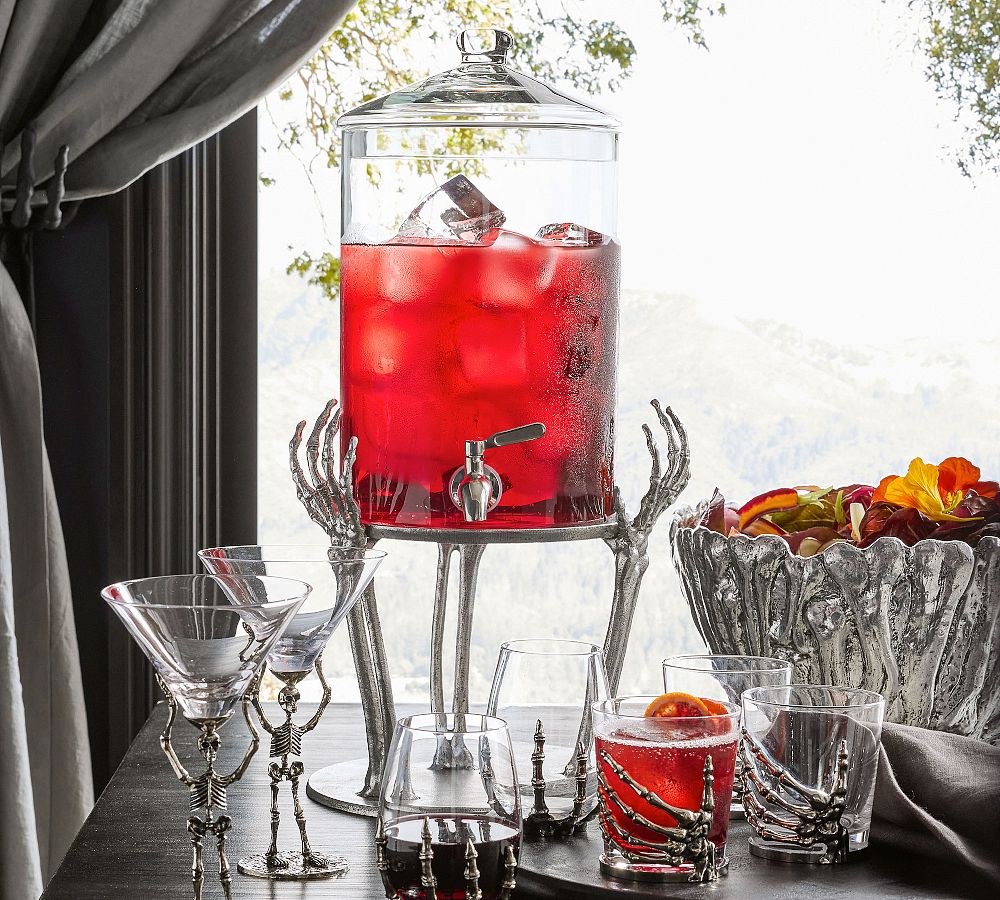 Skeleton Drink Dispenser Stand