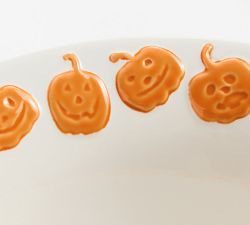 Jack-O'-Lantern Whimsy Stoneware Serving Bowl