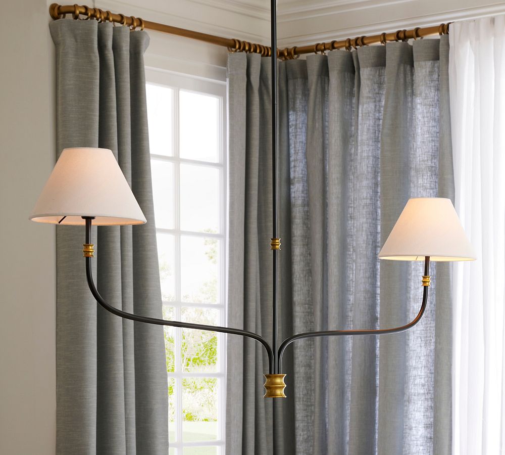 Collins Linear Chandelier 51" | Elegant Lighting | Pottery Barn