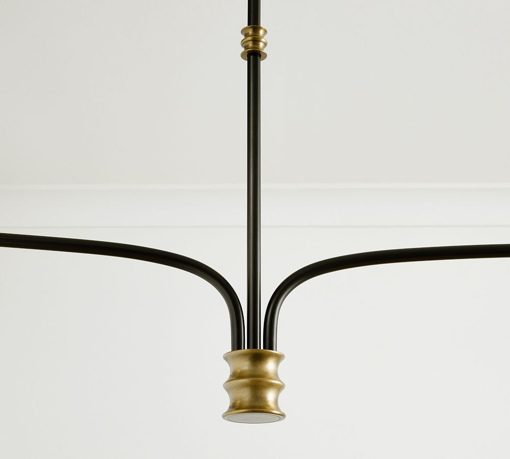 Collins Linear Chandelier 51" | Elegant Lighting | Pottery Barn