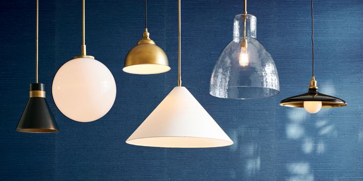 Glossy Metal Bell Pendant Kit for Your Space | Pottery Barn