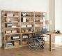 Pacific Peninsula Desk with 102&quot; Bookcase Suite