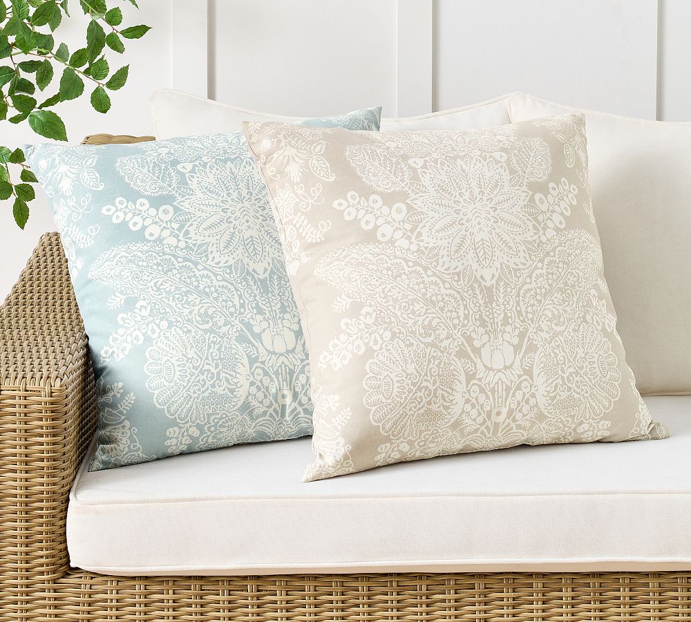 Kravet Heirloom Damask Outdoor Pillow