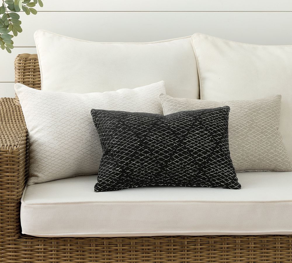 Margot Diamond Outdoor Performance Lumbar Pillow