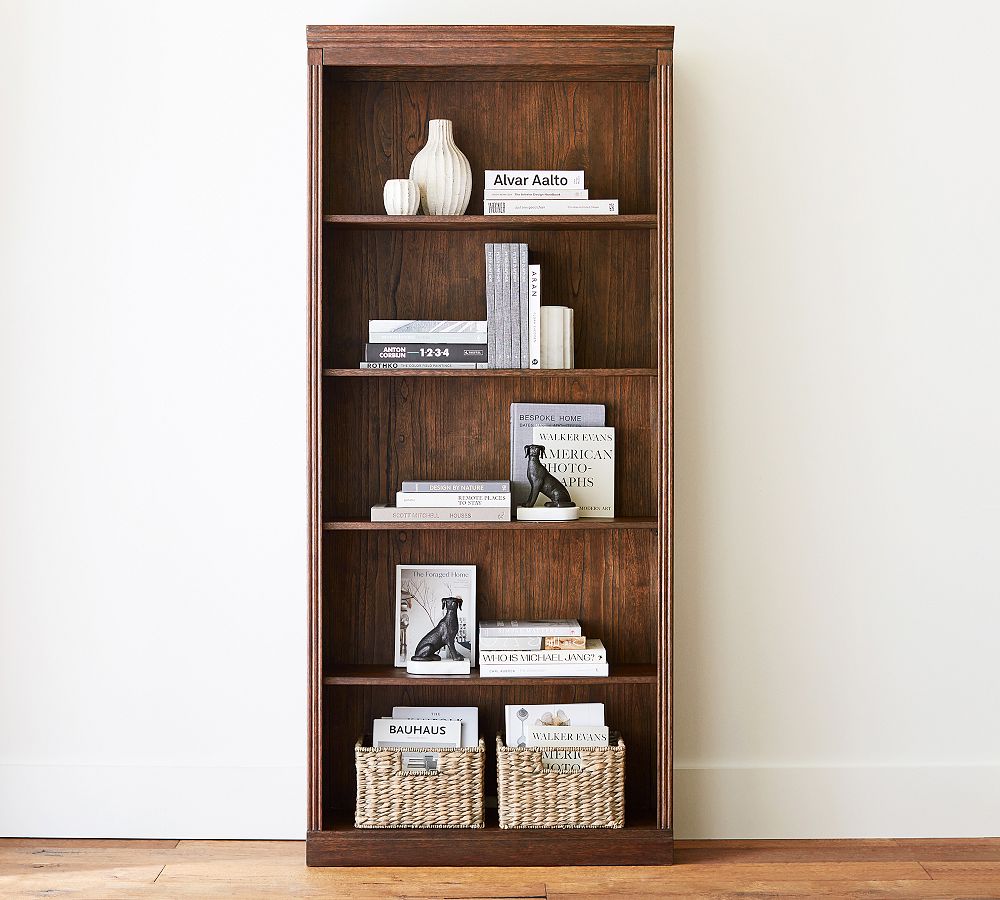 Livingston 35" White Bookcase - Furniture