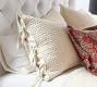 Pick-Stitch Handcrafted Cotton/Linen Quilted Sham