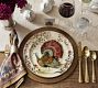 Botanical Harvest Turkey Stoneware Dinner Plates - Set of 4
