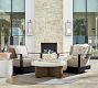 Malibu Metal Platform Swivel Outdoor Lounge Chair