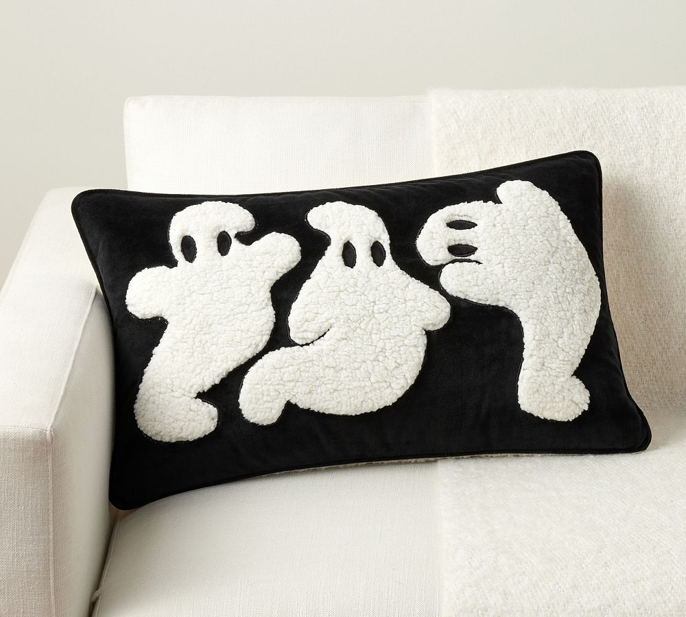Cozy Ghost Family Lumbar Pillow