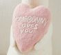 Some Bunny Loves You Hand-Stitched Shaped Pillow