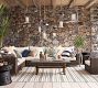 Torrey Wicker 6-Piece Square Arm Outdoor Sectional (130&quot;)