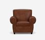 Manhattan Roll Arm Leather Chair