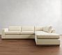 Carmel Wide Arm Wood Base Return Bumper Sectional (113&quot;&ndash;125&quot;)