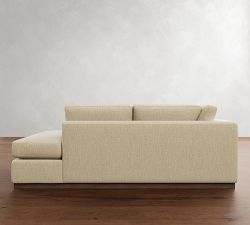 Carmel Wide Arm Wood Base Return Bumper Sectional (113&quot;&ndash;125&quot;)