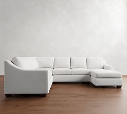 York Slope Arm 4-Piece Chaise Sectional  (115&quot;)