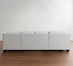 York Square Arm 4-Piece Chaise Sectional (115&quot;)