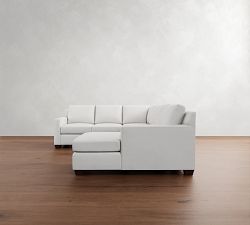 York Square Arm 4-Piece Chaise Sectional (115&quot;)