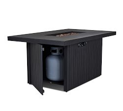 Everest Metal Rectangular Propane Fire Pit Table (52&quot;)