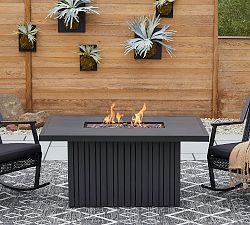Everest Metal Rectangular Propane Fire Pit Table (52&quot;)