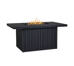 Everest Metal Rectangular Propane Fire Pit Table (52&quot;)