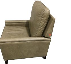 Open Box: Tyler Square Arm Leather Manual &amp; Power Recliner