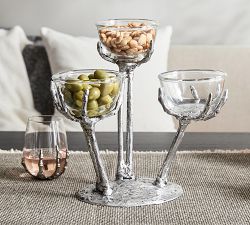 Skeleton Triple Condiment Server