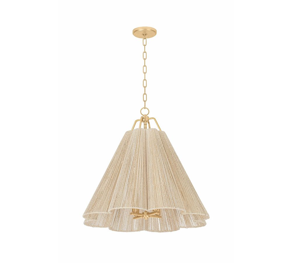 Kylie Abaca Rope Pendant (18&quot;-27.5&quot;)
