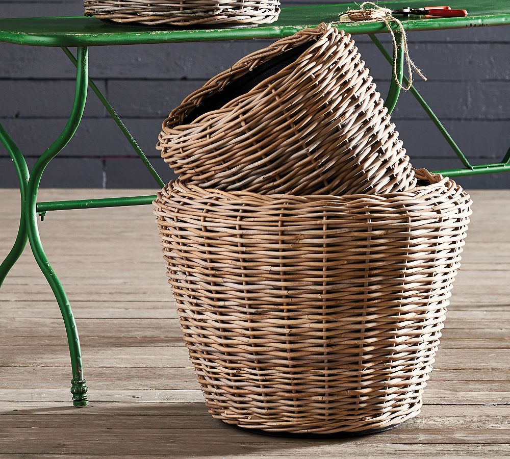 Handcrafted Bridges Woven Basket Planters