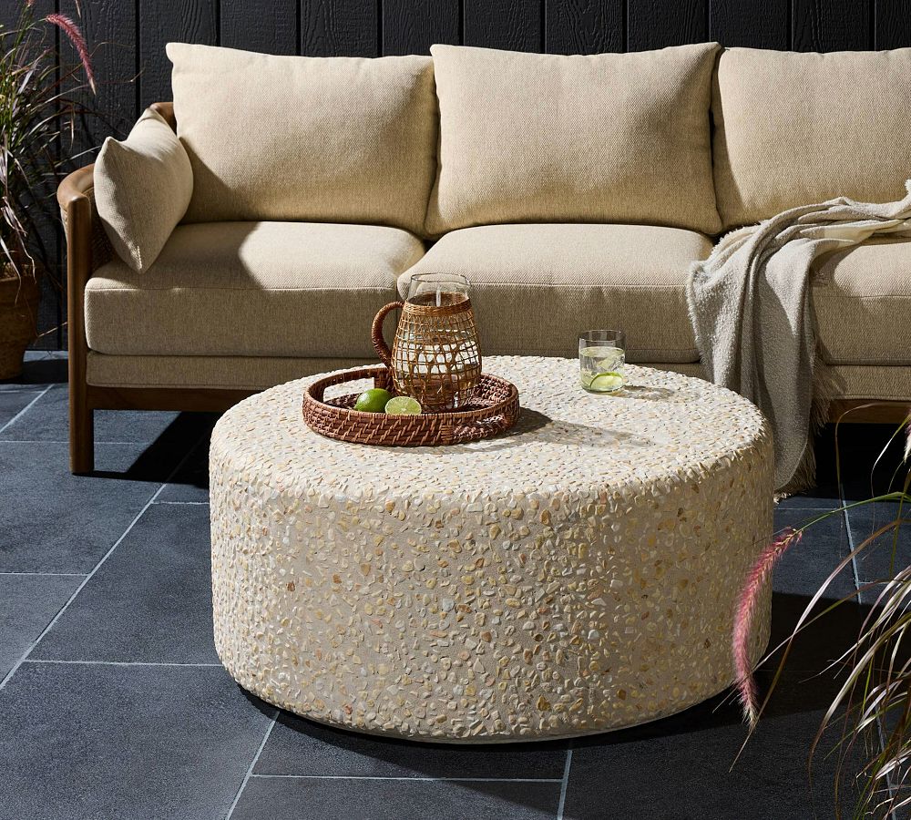 Adiana Terrazo Round Outdoor Coffee Table (35.5&quot;)