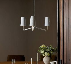 Vena Round Plaster Chandelier (31&quot;)