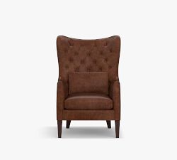 Champlain Tufted Square Arm Leather Chair