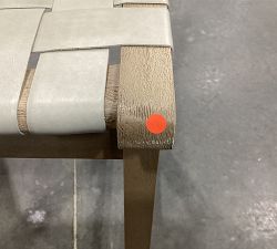 Open Box: Fenton Woven Leather Stool